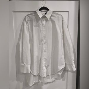 Zara oversized Poplin Button Down Shirt